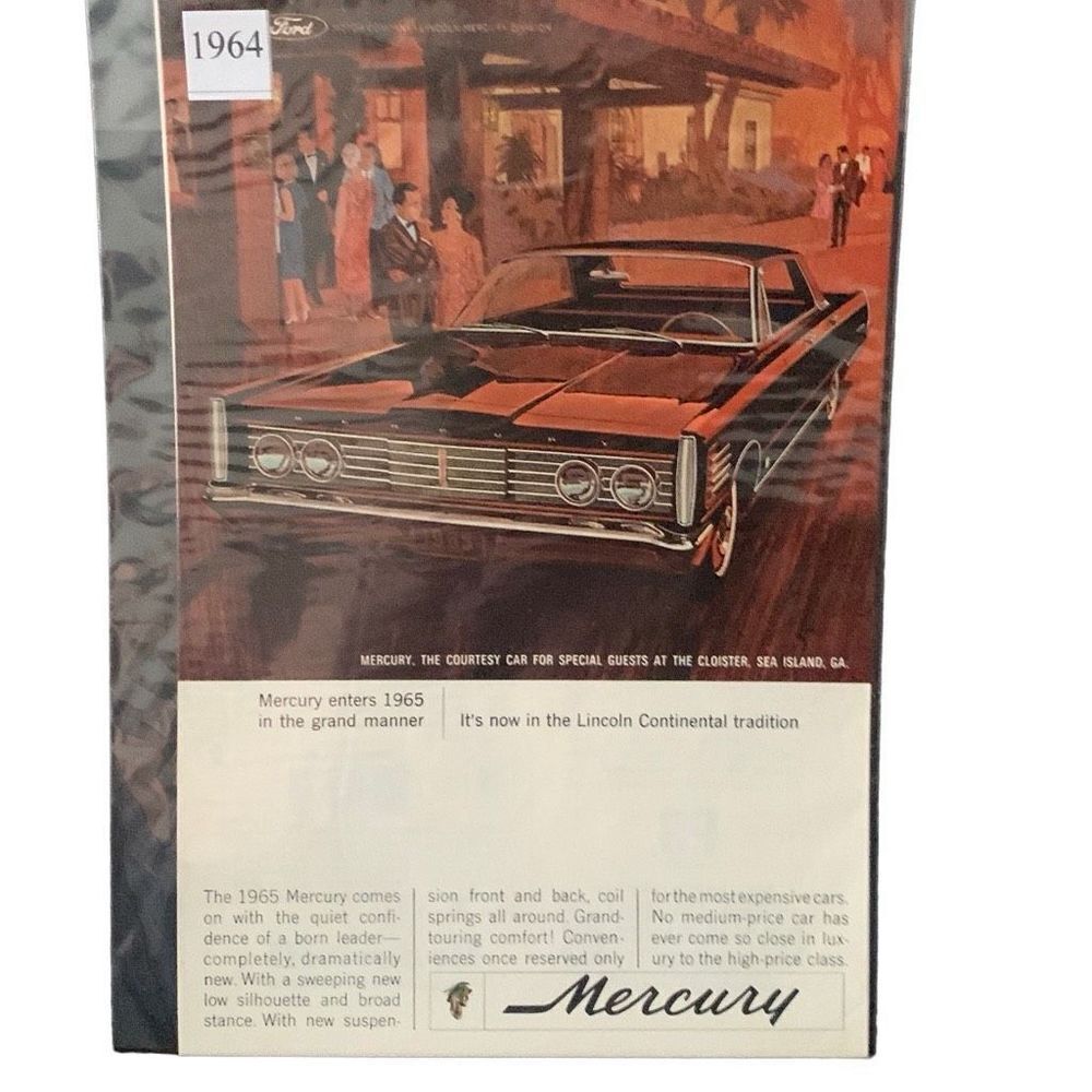 Vintage 1964 Mercury Courtesy Car For Special Guests Ad Advertisement